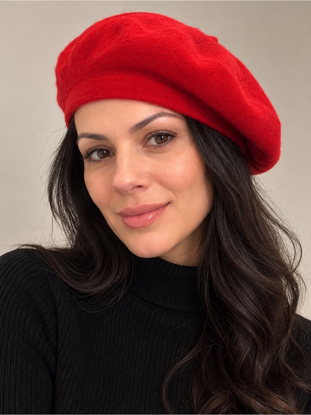 Red Wool Blend French Beret Hat | Classic Parisian Chic